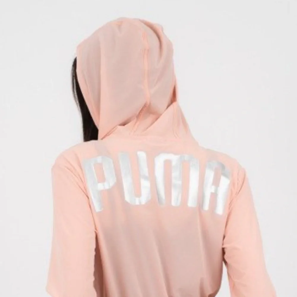 Puma En Pointe Sheer Peach Beige Jacket Size Large NWT